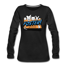 Load image into Gallery viewer, Foster Logo Contoured Premium Long Sleeve T-Shirt - black