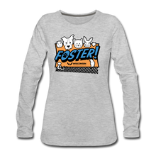Load image into Gallery viewer, Foster Logo Contoured Premium Long Sleeve T-Shirt - heather gray
