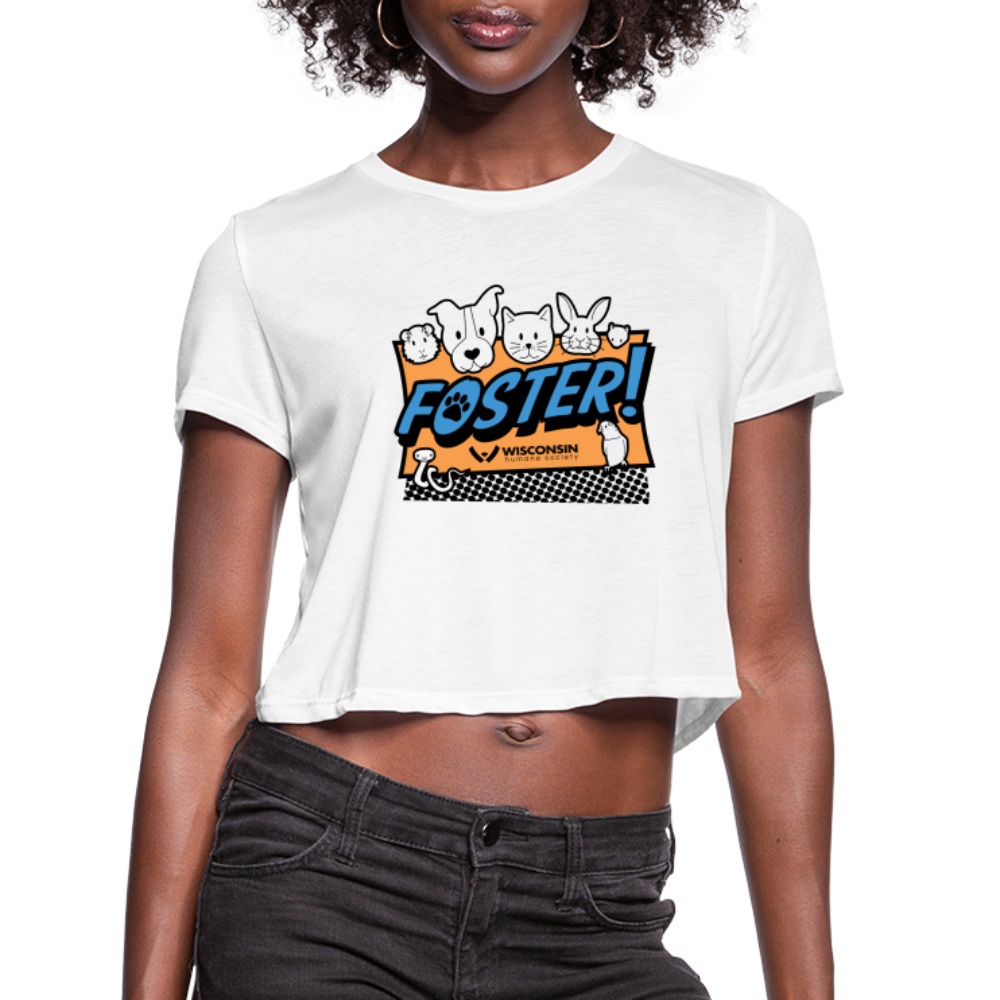 
                  
                    Foster Logo Cropped T-Shirt - white
                  
                