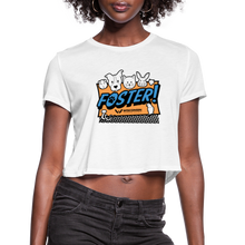 Load image into Gallery viewer, Foster Logo Cropped T-Shirt - white
