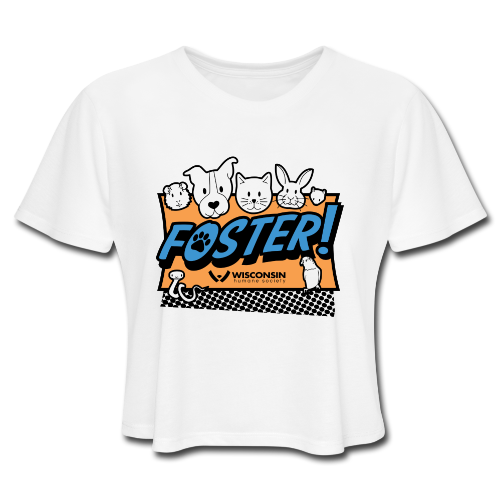 
                  
                    Foster Logo Cropped T-Shirt - white
                  
                