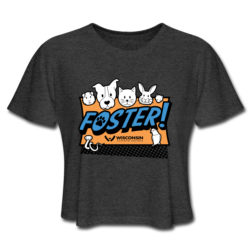 
                  
                    Foster Logo Cropped T-Shirt - deep heather
                  
                