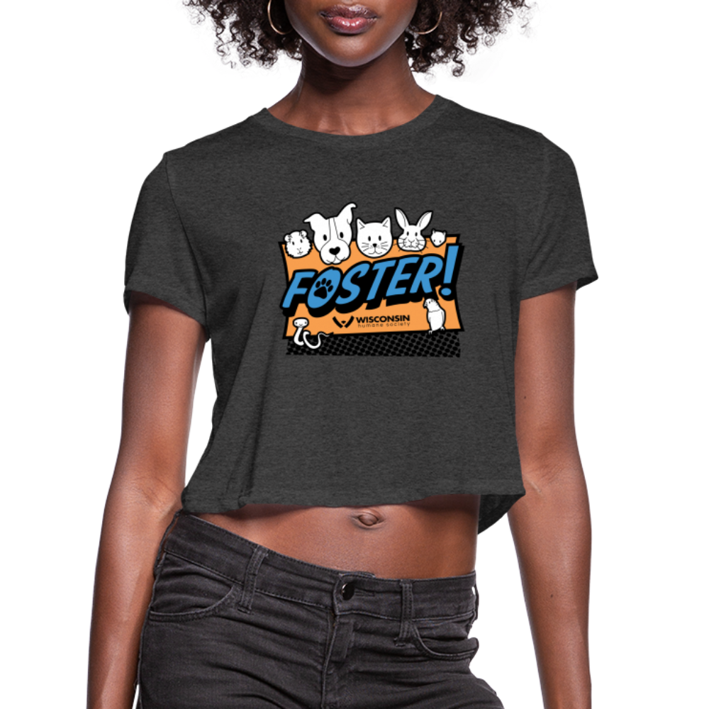 
                  
                    Foster Logo Cropped T-Shirt - deep heather
                  
                