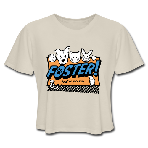 Foster Logo Cropped T-Shirt - dust