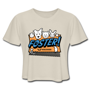 Foster Logo Cropped T-Shirt - dust