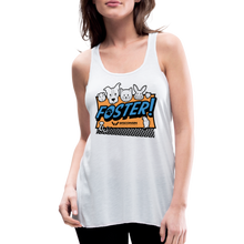 Load image into Gallery viewer, Foster Logo Flowy Tank Top by Bella - white