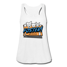 Load image into Gallery viewer, Foster Logo Flowy Tank Top by Bella - white