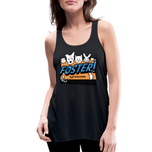 Load image into Gallery viewer, Foster Logo Flowy Tank Top by Bella - black