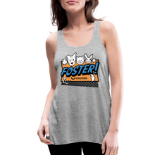 Load image into Gallery viewer, Foster Logo Flowy Tank Top by Bella - heather gray