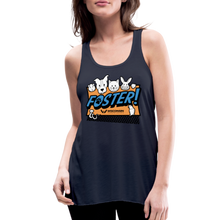 Load image into Gallery viewer, Foster Logo Flowy Tank Top by Bella - navy