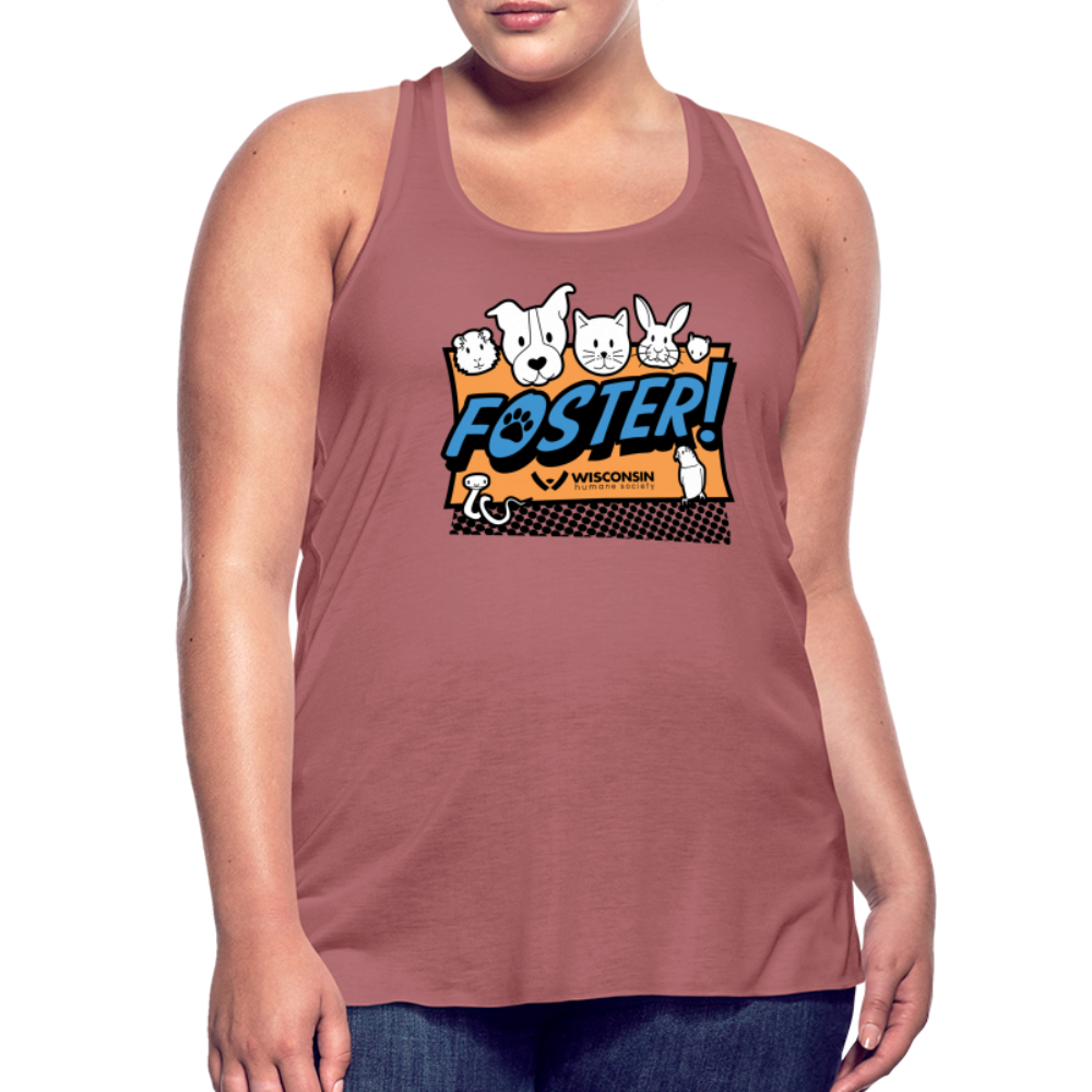 
                  
                    Foster Logo Flowy Tank Top by Bella - mauve
                  
                