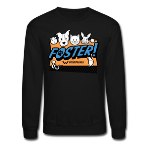 Foster Logo Crewneck Sweatshirt - black