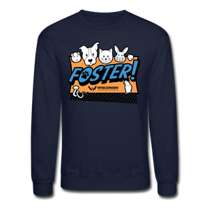 Foster Logo Crewneck Sweatshirt - navy