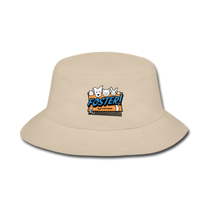 Foster Logo Bucket Hat - cream