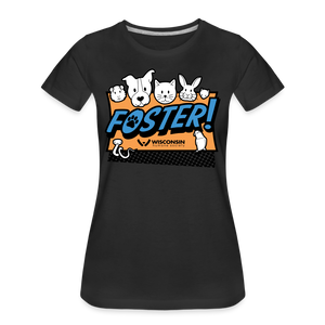 Foster Logo Contoured Premium T-Shirt - black