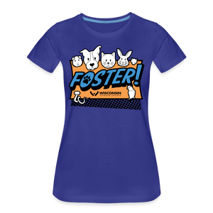 Foster Logo Contoured Premium T-Shirt - royal blue