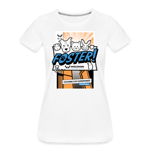 Foster Comic Contoured Premium T-Shirt - white