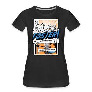 Foster Comic Contoured Premium T-Shirt - black