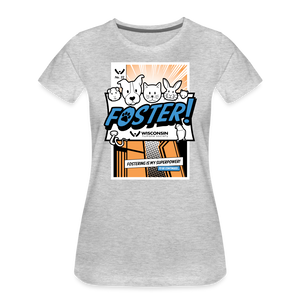 Foster Comic Contoured Premium T-Shirt - heather gray