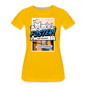 Foster Comic Contoured Premium T-Shirt - sun yellow