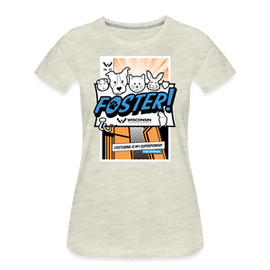 Foster Comic Contoured Premium T-Shirt - heather oatmeal