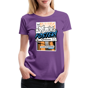 Foster Comic Contoured Premium T-Shirt - purple