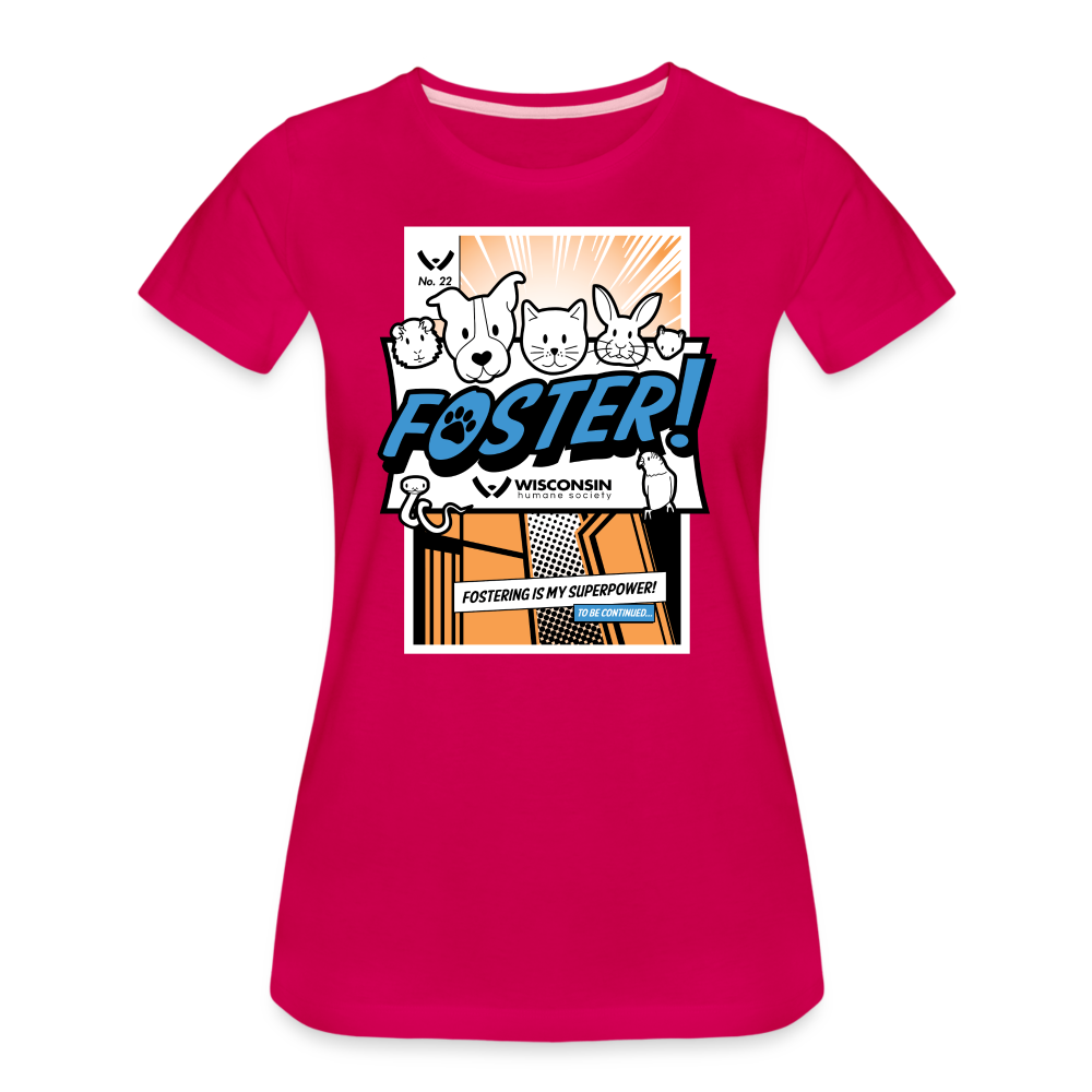 Foster Comic Contoured Premium T-Shirt - dark pink