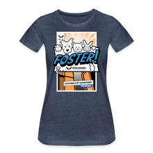 Load image into Gallery viewer, Foster Comic Contoured Premium T-Shirt - heather blue