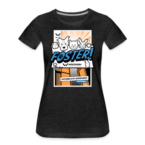 Foster Comic Contoured Premium T-Shirt - charcoal grey