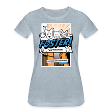 Load image into Gallery viewer, Foster Comic Contoured Premium T-Shirt - heather ice blue