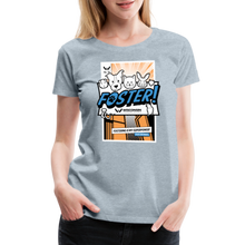 Load image into Gallery viewer, Foster Comic Contoured Premium T-Shirt - heather ice blue