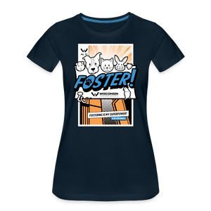 Foster Comic Contoured Premium T-Shirt - deep navy