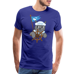 Door County Sailor Cat Classic Premium T-Shirt - royal blue