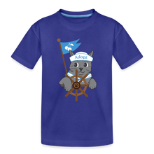 Load image into Gallery viewer, Door County Sailor Cat Kids&#39; Premium T-Shirt - royal blue