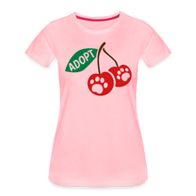 Load image into Gallery viewer, Door County Cherries Contoured Premium T-Shirt - pink