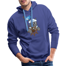 Load image into Gallery viewer, Door County Sailor Cat Premium Hoodie - royal blue