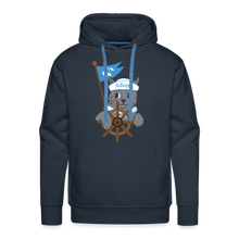 Load image into Gallery viewer, Door County Sailor Cat Premium Hoodie - navy