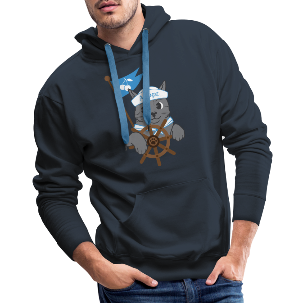 
                  
                    Door County Sailor Cat Premium Hoodie - navy
                  
                