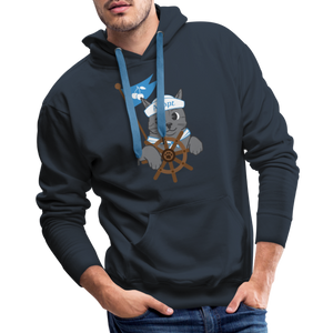 Door County Sailor Cat Premium Hoodie - navy