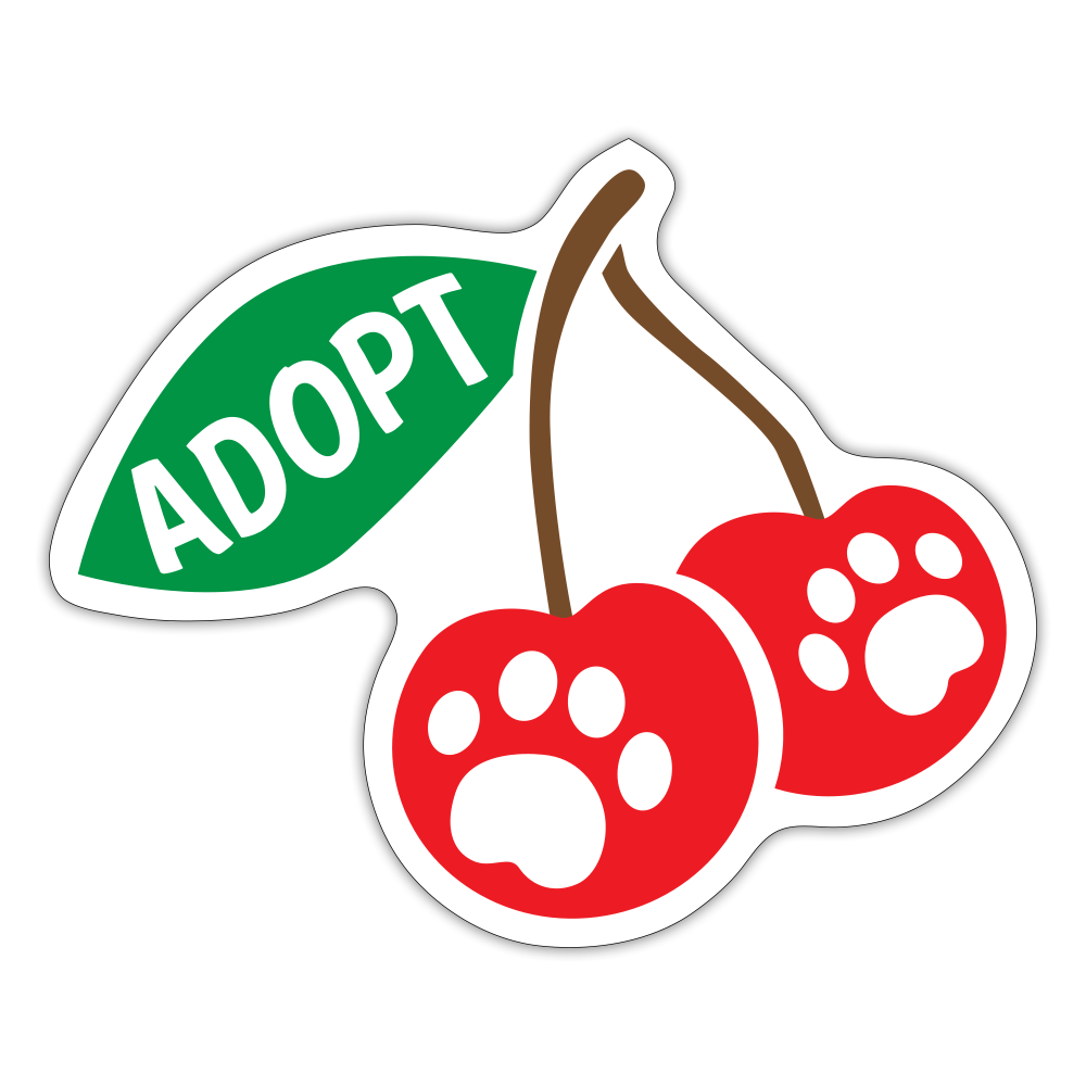 Door County Cherries Sticker - white matte