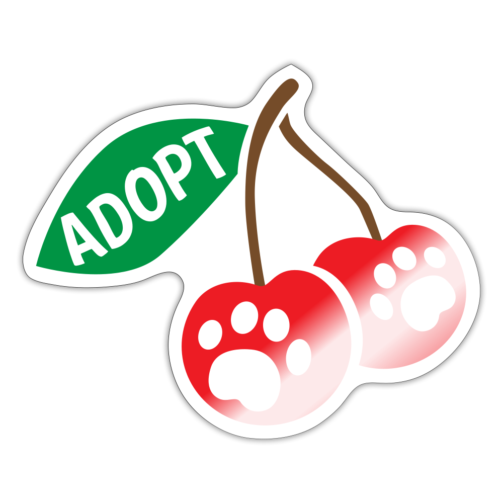 
                  
                    Door County Cherries Sticker - white glossy
                  
                