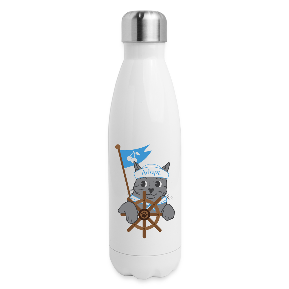 
                  
                    Door County Sailor Cat Insulated Stainless Steel Water Bottle - white
                  
                