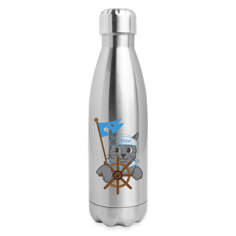 
                  
                    Door County Sailor Cat Insulated Stainless Steel Water Bottle - silver
                  
                