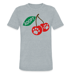 Door County Cherries Tri-Blend T-Shirt - heather grey