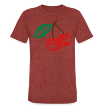 Load image into Gallery viewer, Door County Cherries Tri-Blend T-Shirt - heather cranberry