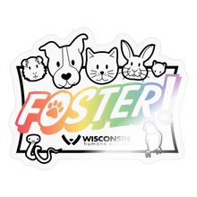 Load image into Gallery viewer, Foster Pride Sticker - transparent glossy