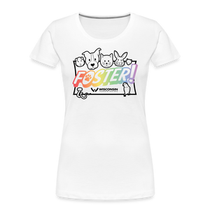 Foster Pride Contoured Premium T-Shirt - white