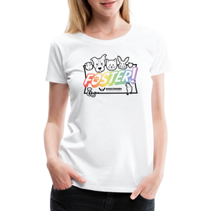 Foster Pride Contoured Premium T-Shirt - white