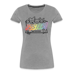 Foster Pride Contoured Premium T-Shirt - heather gray