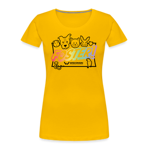 Foster Pride Contoured Premium T-Shirt - sun yellow